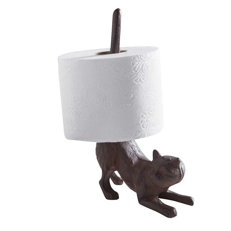 Paper Towel Holder - Cast Iron - Cat