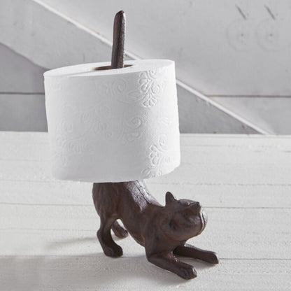 Paper Towel Holder - Cast Iron - Cat