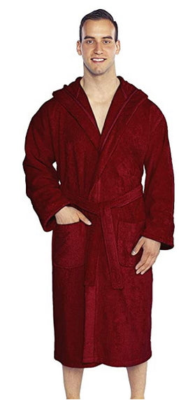 Hooded Turkish Terry Bathrobe, Made in Turkey