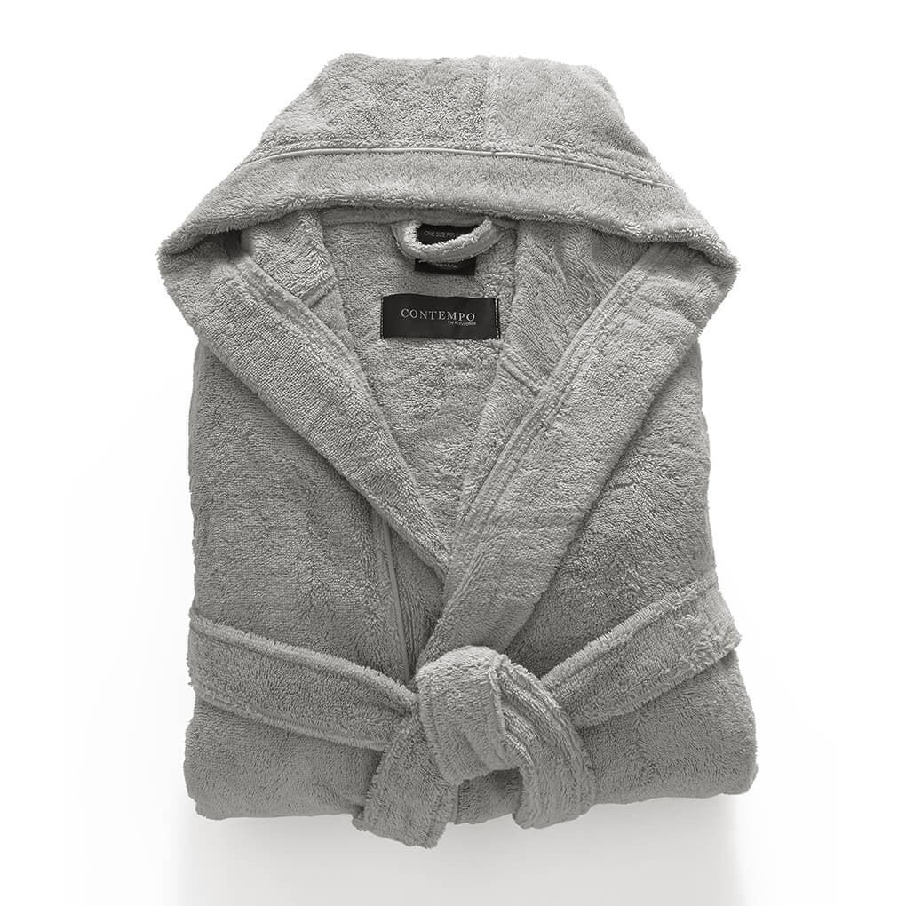 Babylon Soft Hooded Bathrobe, Made in Turkey