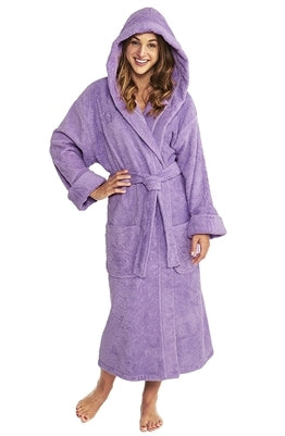 Hooded Turkish Terry Bathrobe, Made in Turkey