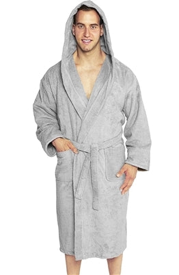 Hooded Turkish Terry Bathrobe, Made in Turkey