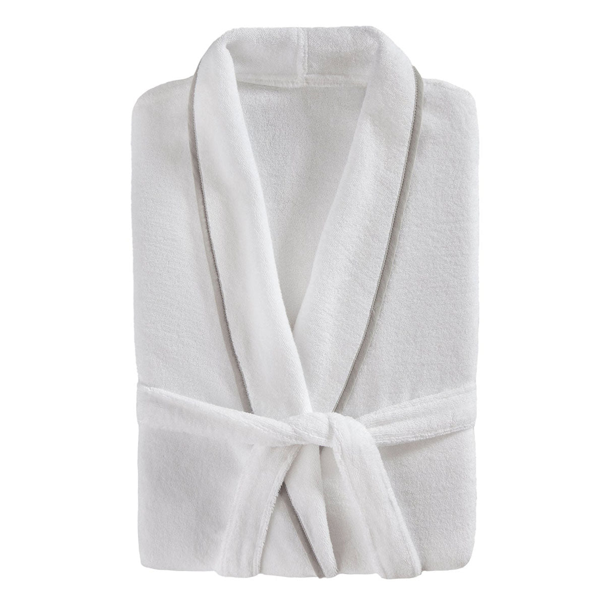 Plush Robe with Piping, Made in Turkey