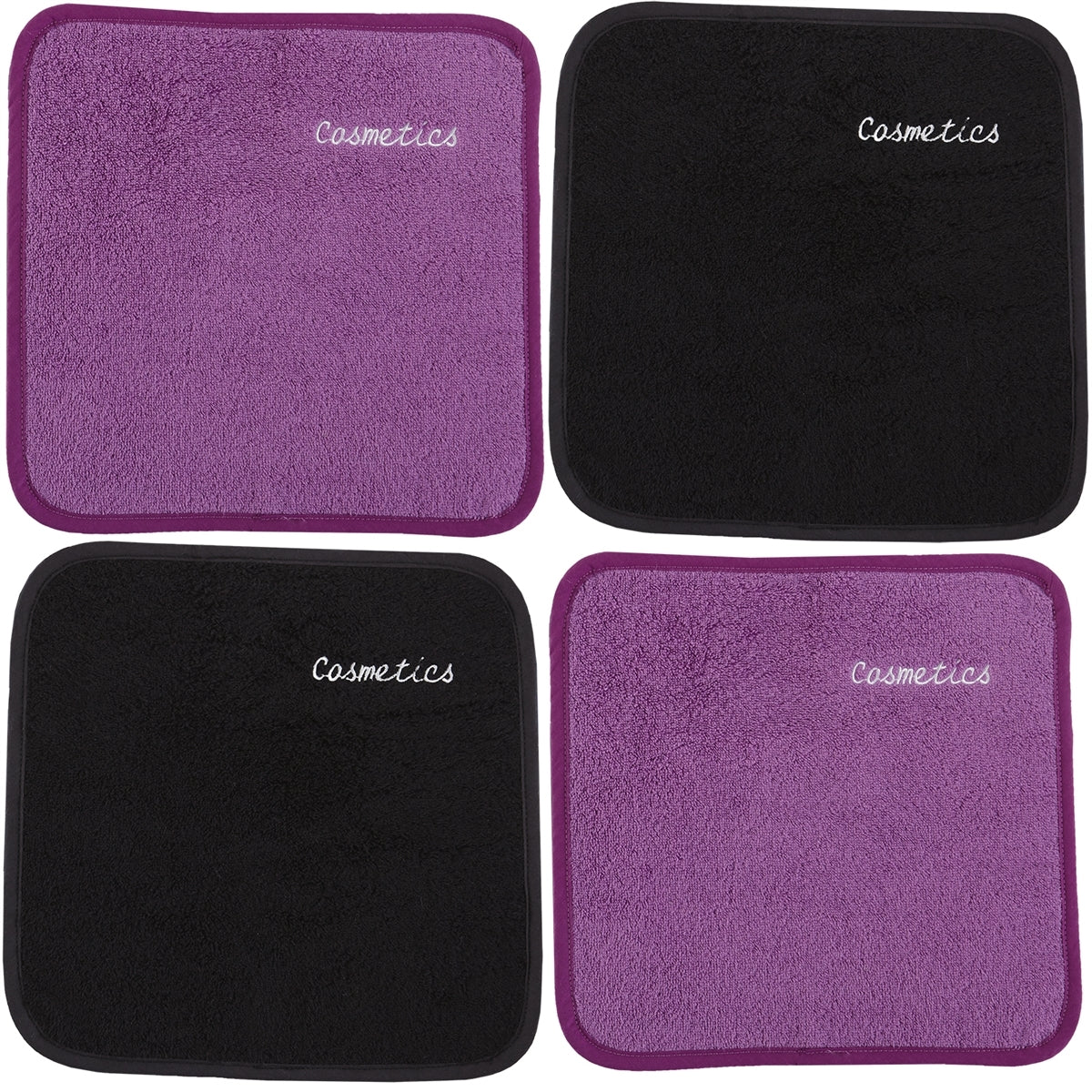 Turkish Parador® Chic Cosmetics Removal Facecloths Set of 4