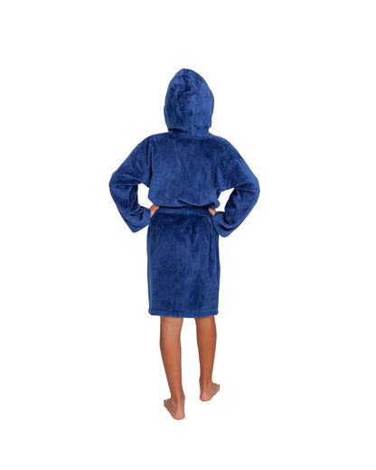 Kids Terry Velour Hooded Cover Up for Girls, Made in Turkey