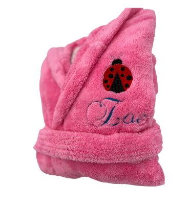 Kids Fleece, Plush, Soft and Warm Hooded Bathrobe for Girls, Made in Turkey