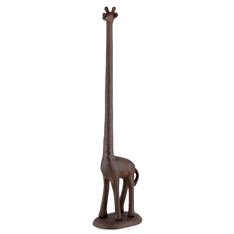 Paper Towel Holder - Cast Iron - Giraffe
